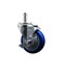 Service Caster Regency 460UCRTCSTRB Replacement Caster with Brake REG-SCC-GR20S414-PPUB-BLUE-TLB-845 - alternate 1
